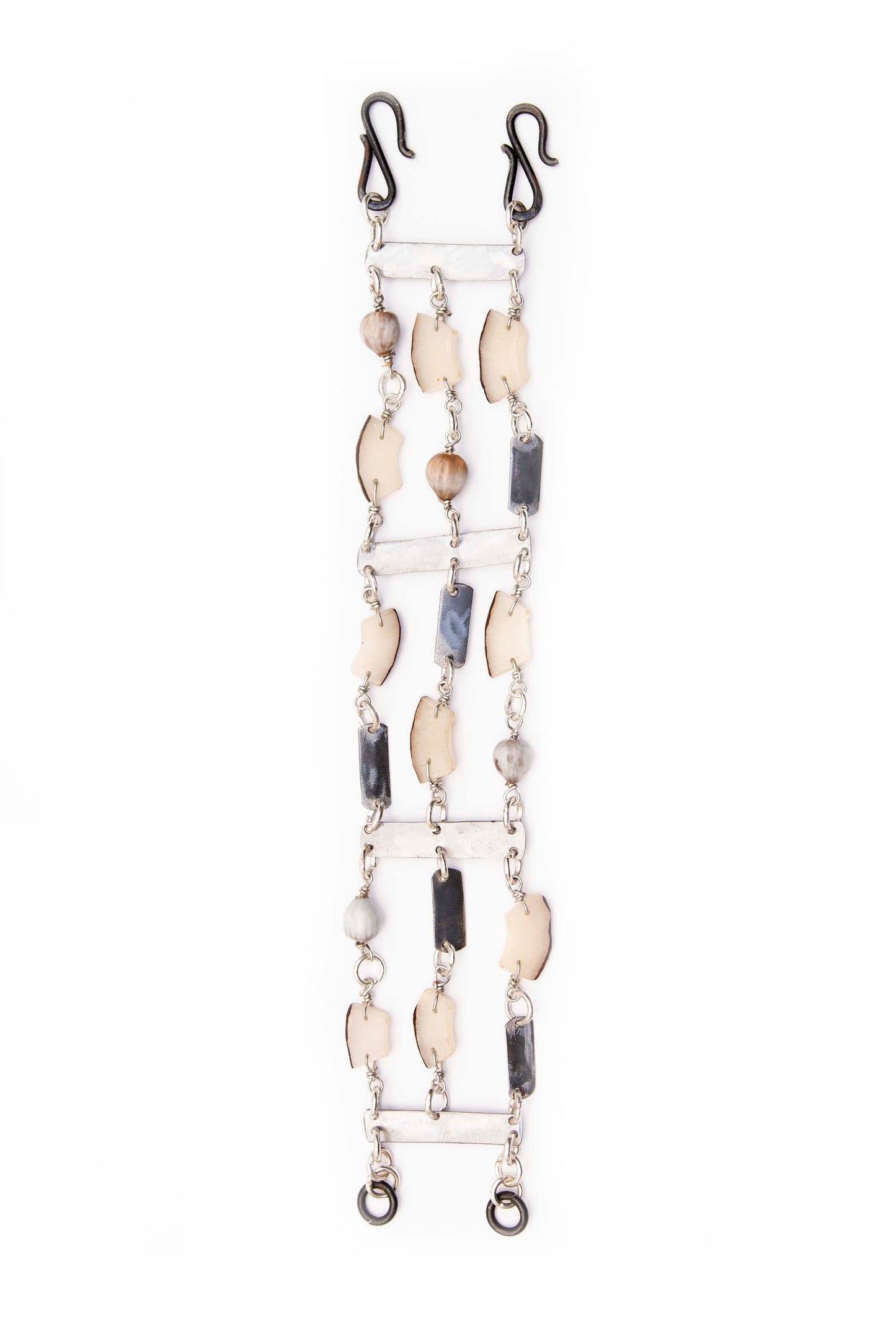 Rhino conservation snare & vegetable ivory bracelet