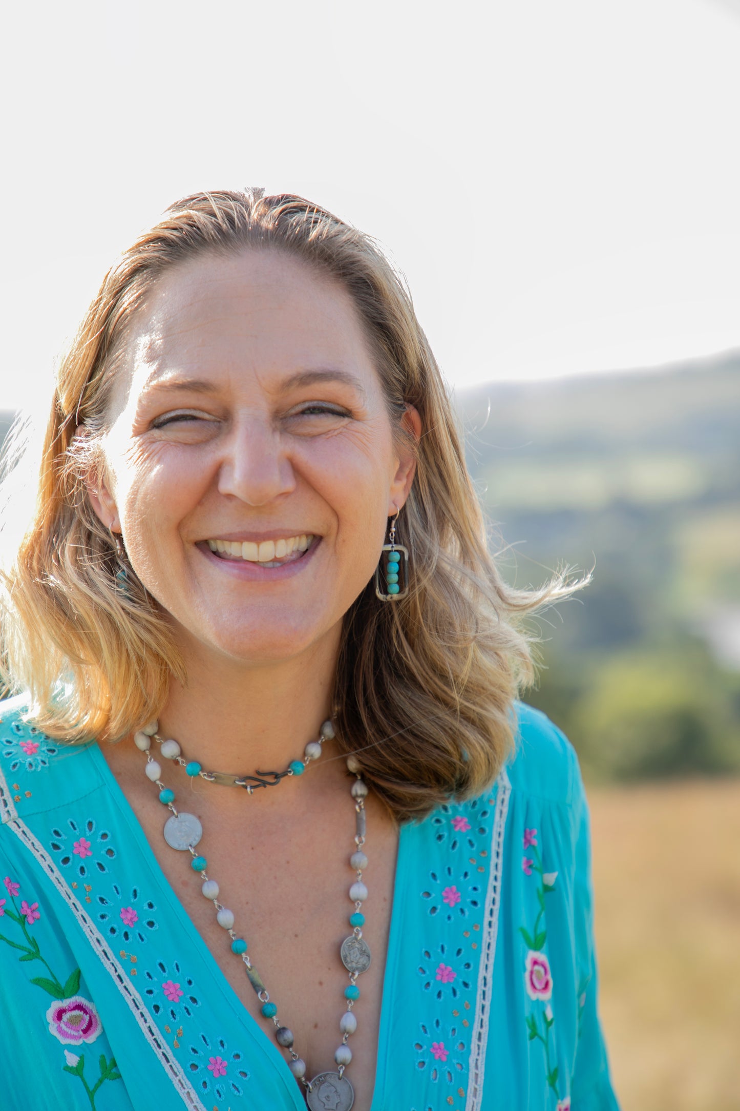 Heritage snare earrings in turquoise