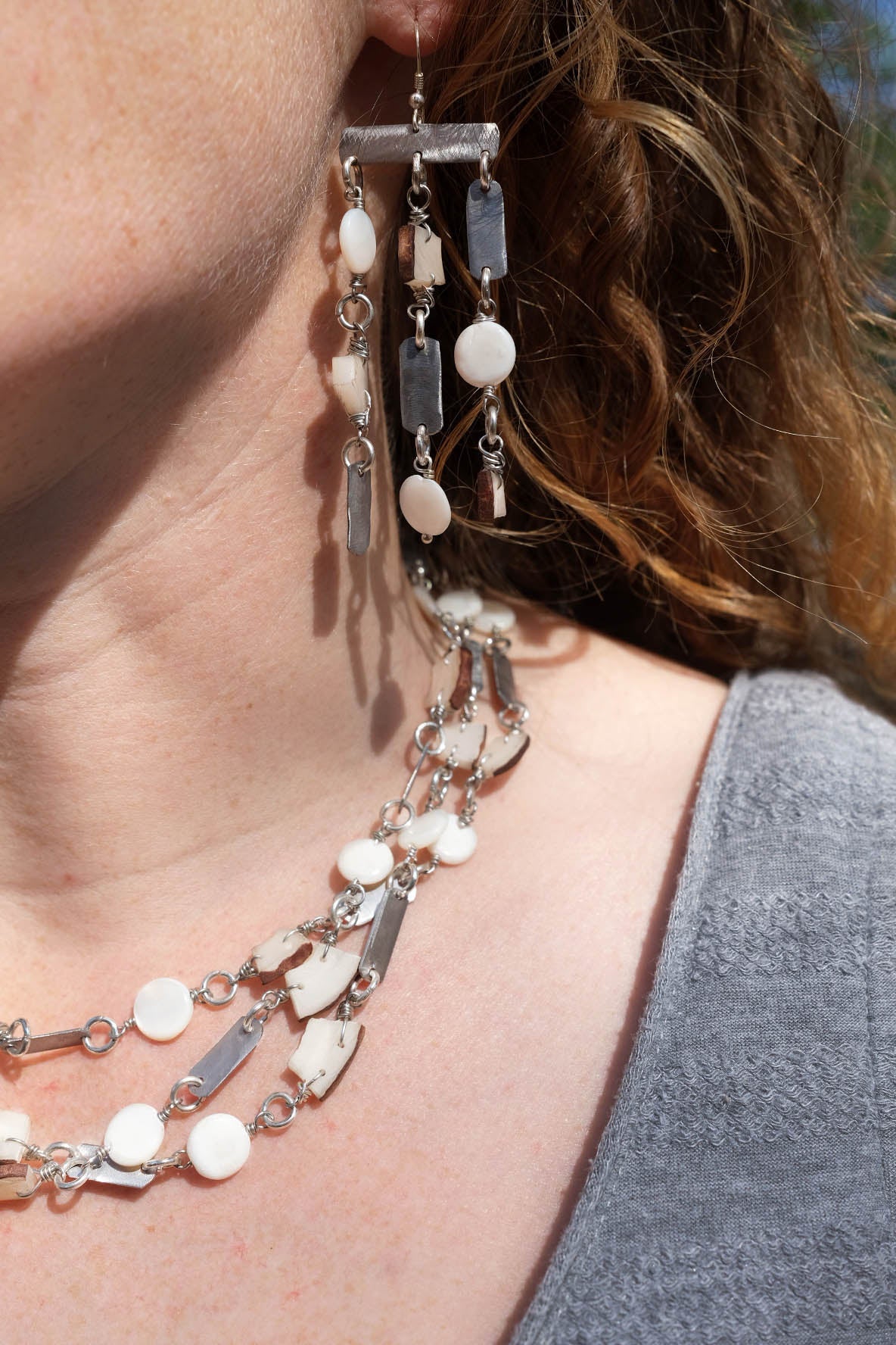 Rhino conservation snare & vegetable ivory earrings