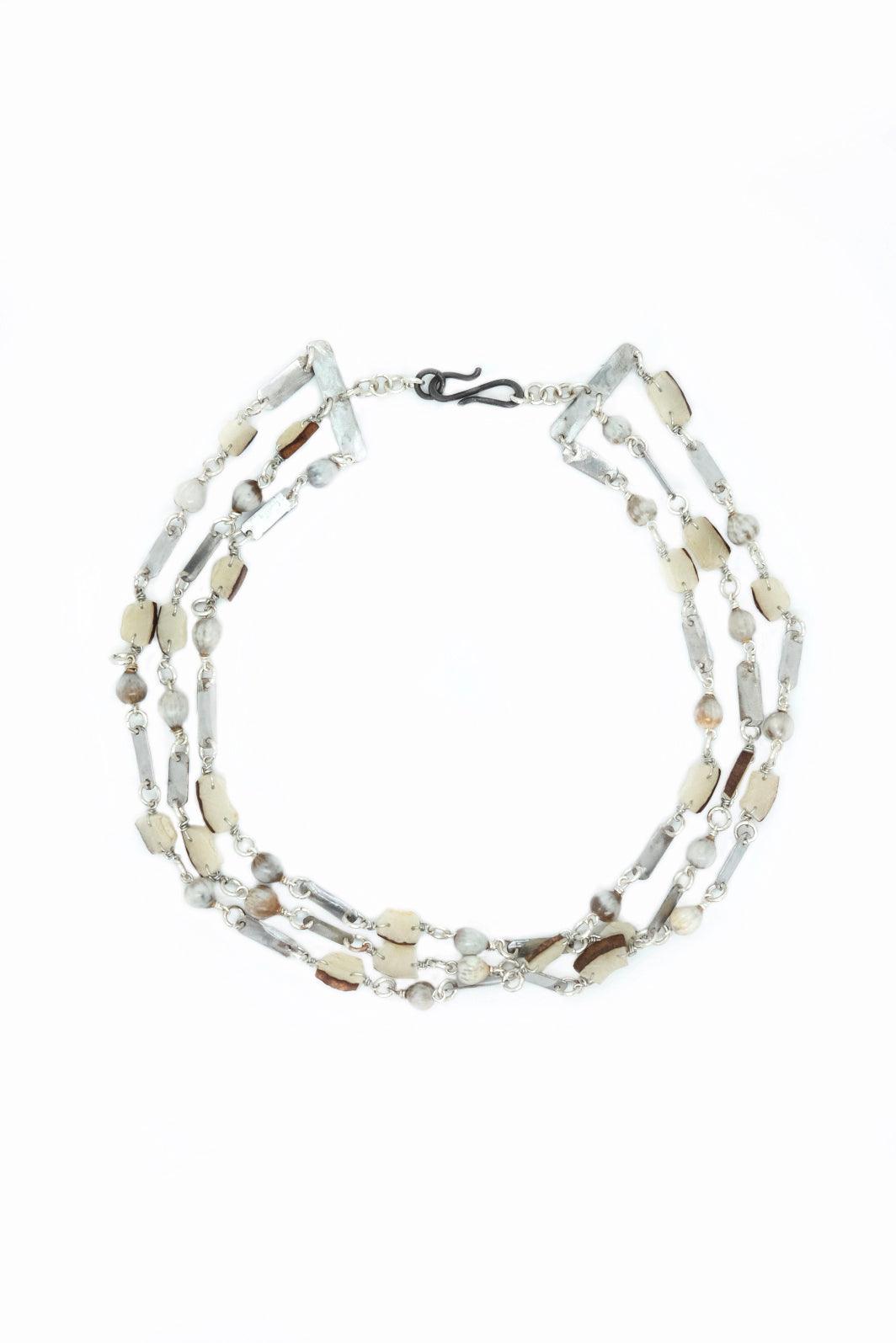 Rhino conservation snare & vegetable ivory necklace