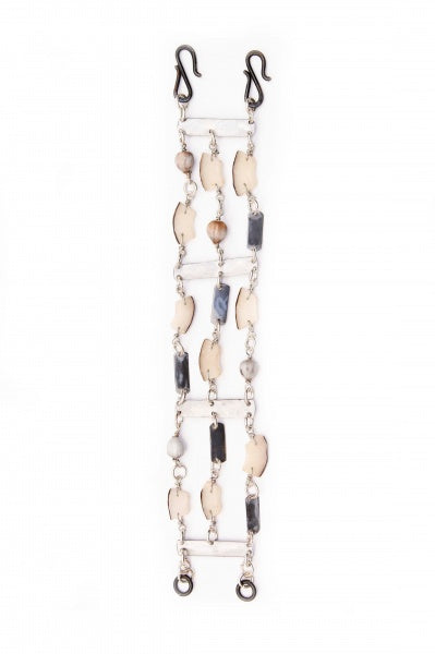 Rhino conservation snare & vegetable ivory bracelet