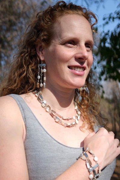 Rhino conservation snare & vegetable ivory bracelet