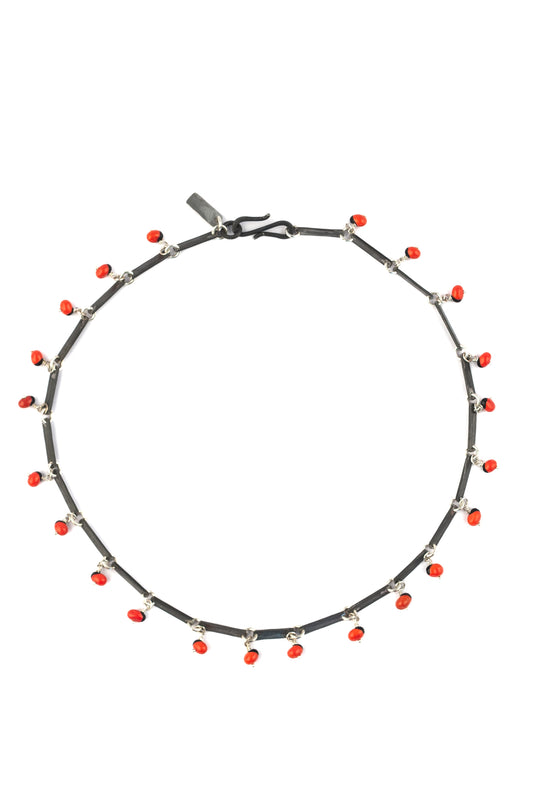 Lucky bean snare necklace