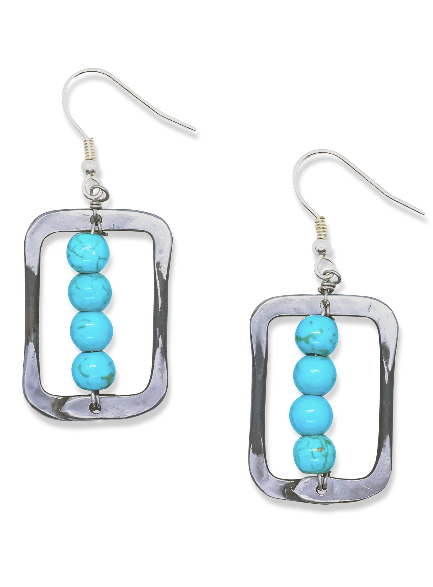 Heritage snare earrings in turquoise