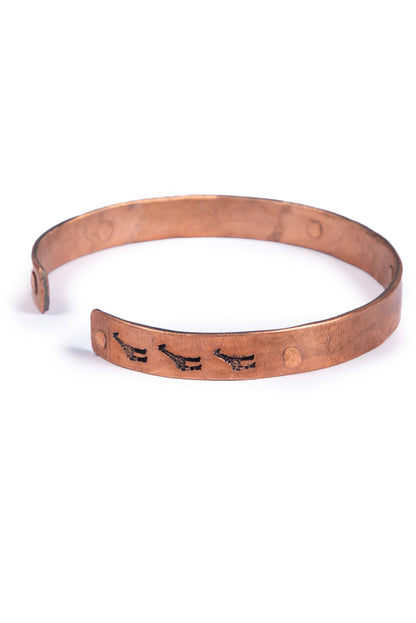 Gladiator snare bracelet in copper