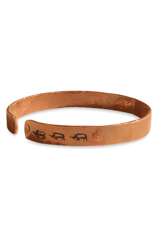 Gladiator snare bracelet in copper