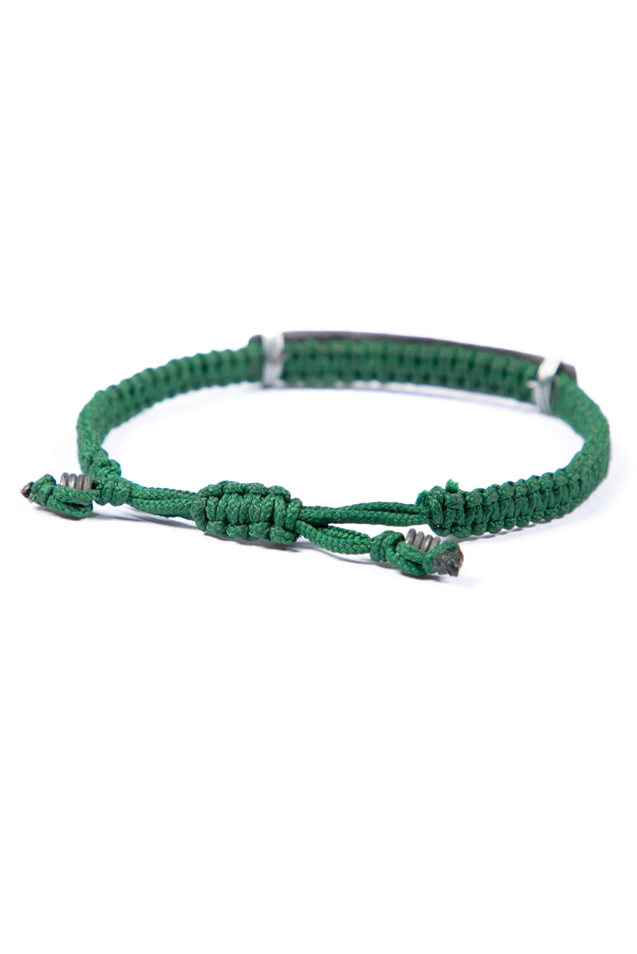 Hammered snare bracelet with buffalo stamp