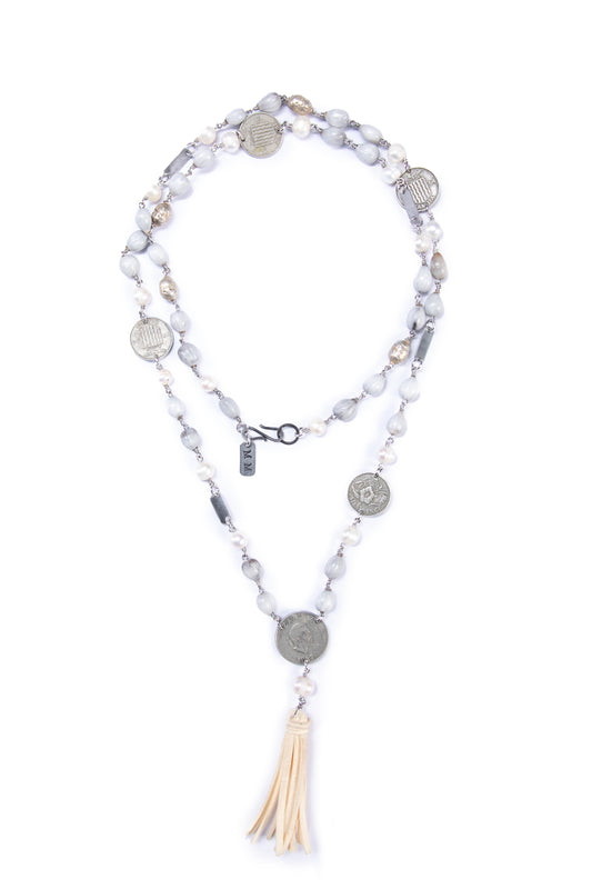 Heritage snare necklace
