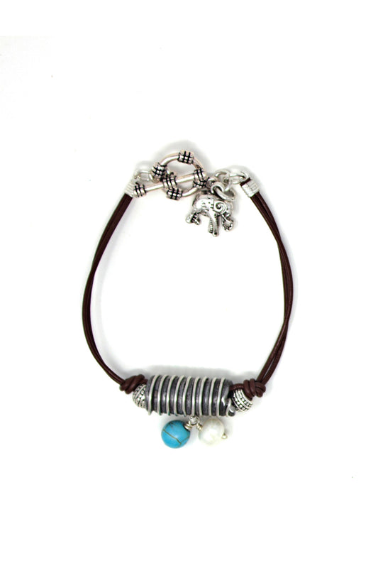 Snare leaf bracelet