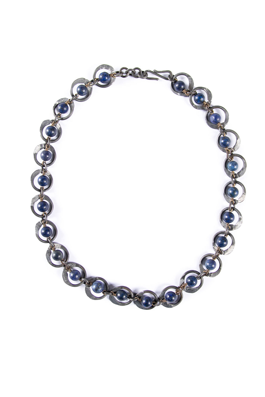 Snare chain necklace in lapis lazuli