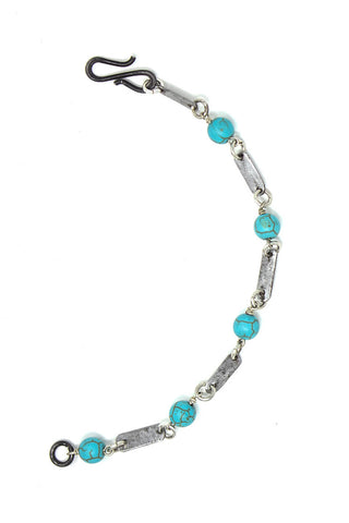 Snare links bracelet turquoise