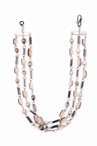 Rhino conservation snare & vegetable ivory necklace